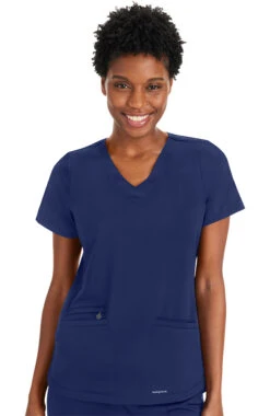 Women's Andes Knit Lined Scrub Top