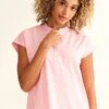 Women's Journey Mandarin Collar Scrub Top -1 1 hh 2152 650