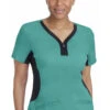 Clearance Women's Jessi Y-Neck Side Panel Yoga Solid Scrub Top -1 1 hh 2270 clearance 650