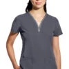 Women's Sonia Zip Y-Neck Scrub Top -1 1 hh 2274 650