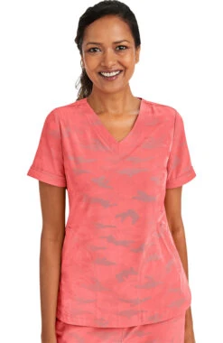 Clearance Women's Joy V-Neck Camo Scrub Top