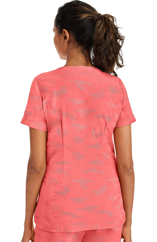 Clearance Women's Joy V-Neck Camo Scrub Top 4 Clearance Women's Joy V-Neck Camo Scrub Top - Image 2