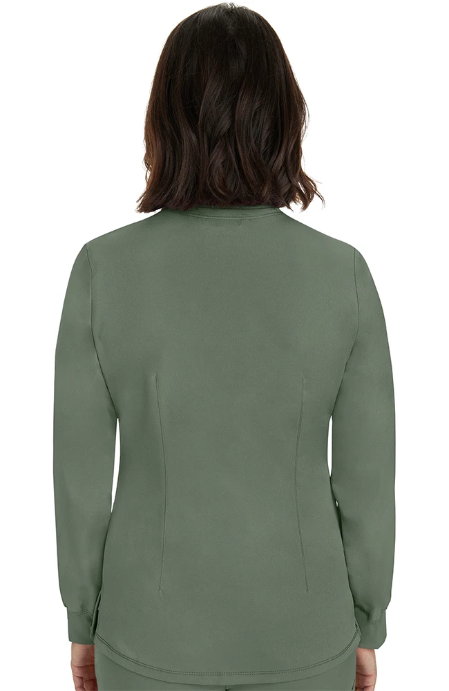 Women's Megan Button Front Solid Scrub Jacket 4 Women's Megan Button Front Solid Scrub Jacket - Image 2