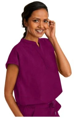 Women's Journey Mandarin Collar Scrub Top 9 Women's Journey Mandarin Collar Scrub Top -1 3 hh 2152 650