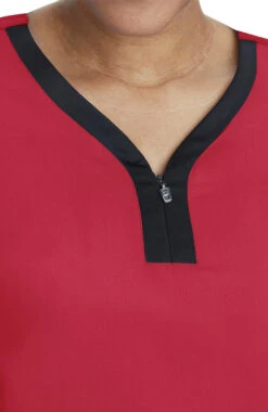 Clearance Women's Jessi Y-Neck Side Panel Yoga Solid Scrub Top -1 3 hh 2270 clearance 650