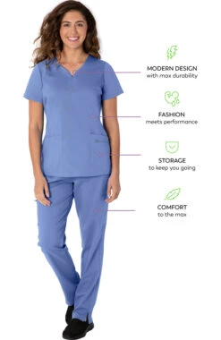 Clearance Women's Jeni Solid Scrub Top -1 3 hh 2341 clearance 650