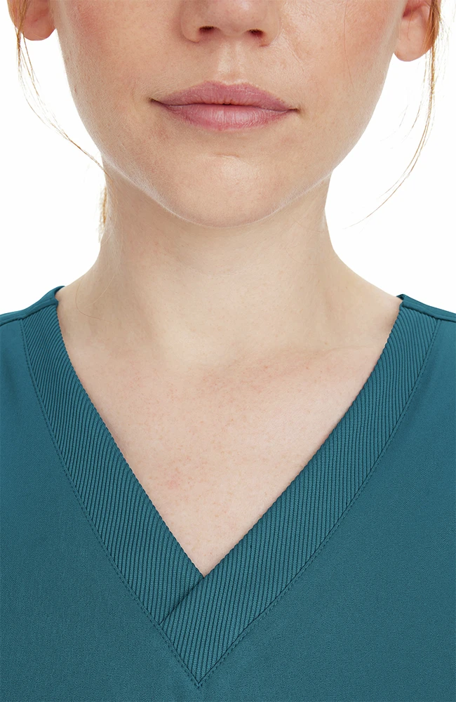 Women's Mariah Rib Trim Scrub Top 5 Women's Mariah Rib Trim Scrub Top - Image 3