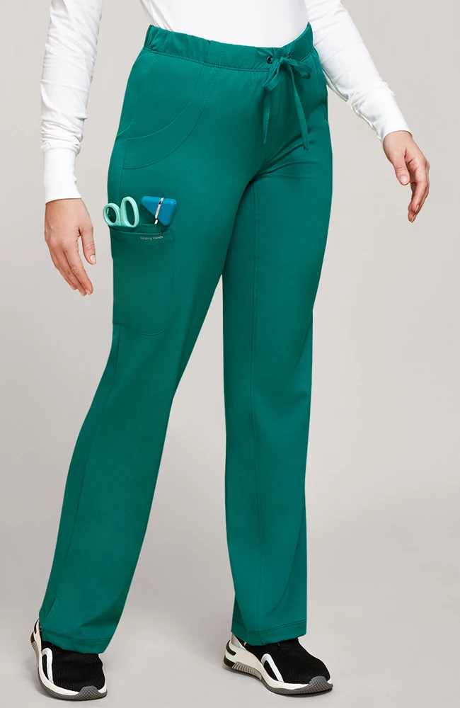 Women's Rebecca Drawstring Flare Scrub Pant 5 Women's Rebecca Drawstring Flare Scrub Pant - Image 3