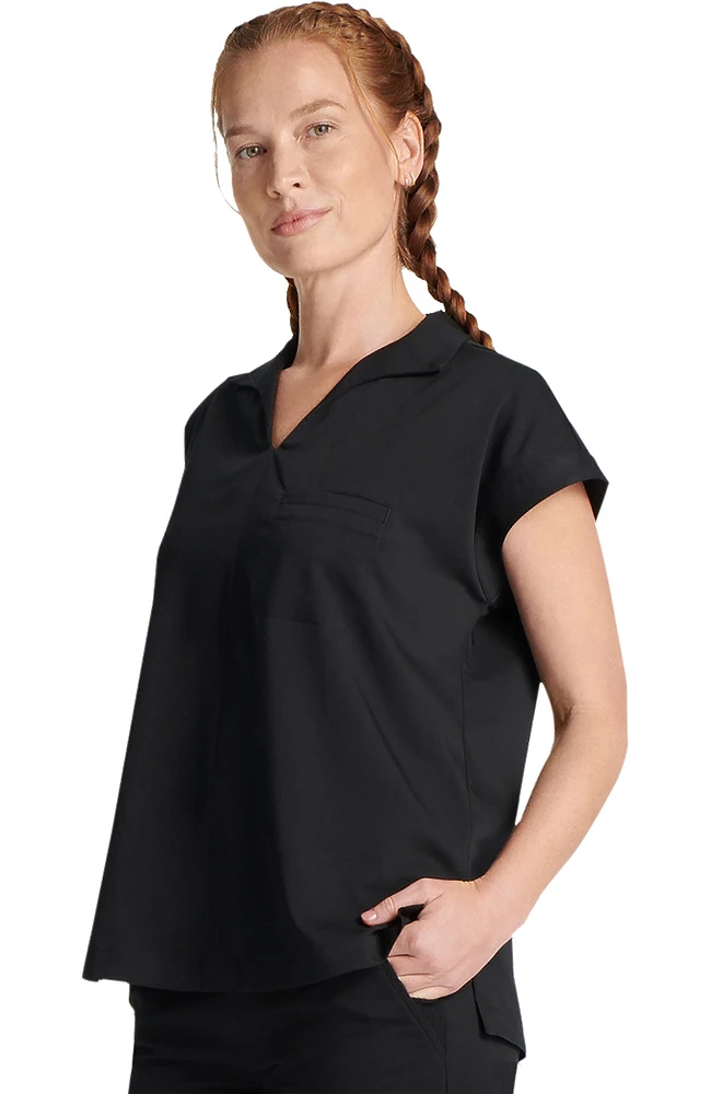 Women's Kiera Notch Collar Scrub Top 5 Women's Kiera Notch Collar Scrub Top - Image 3