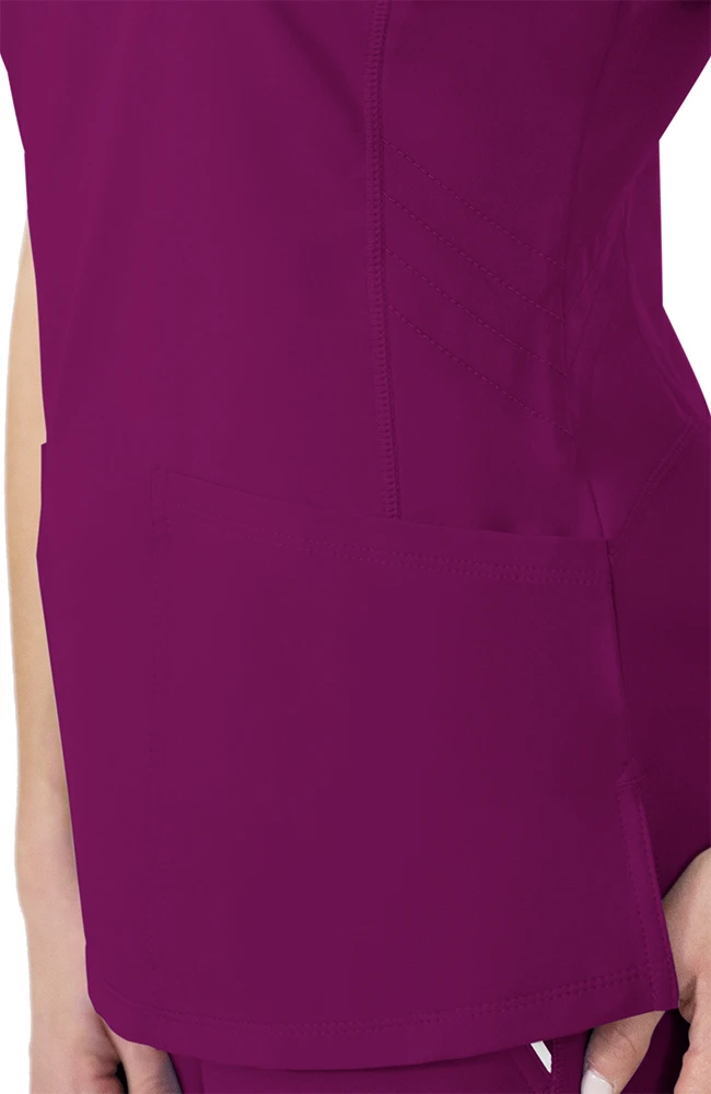 Clearance Women's Sonia Stretch Solid Scrub Top 6 Clearance Women's Sonia Stretch Solid Scrub Top - Image 4