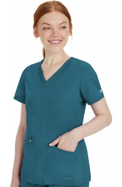 Women's Mariah Rib Trim Scrub Top 10 Women's Mariah Rib Trim Scrub Top -1 4 hh 2530 650