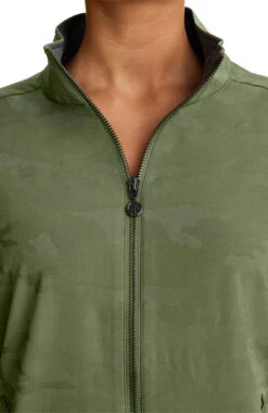 Women's Zip Front Destini Camo Scrub Jacket -1 4 hh 5030 650