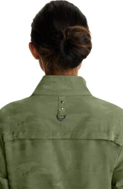 Women's Zip Front Destini Camo Scrub Jacket -1 5 hh 5030 650