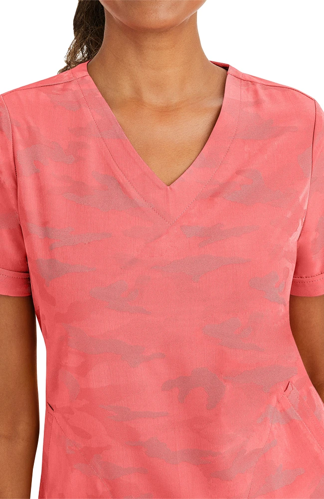 Clearance Women's Joy V-Neck Camo Scrub Top 9 Clearance Women's Joy V-Neck Camo Scrub Top - Image 7