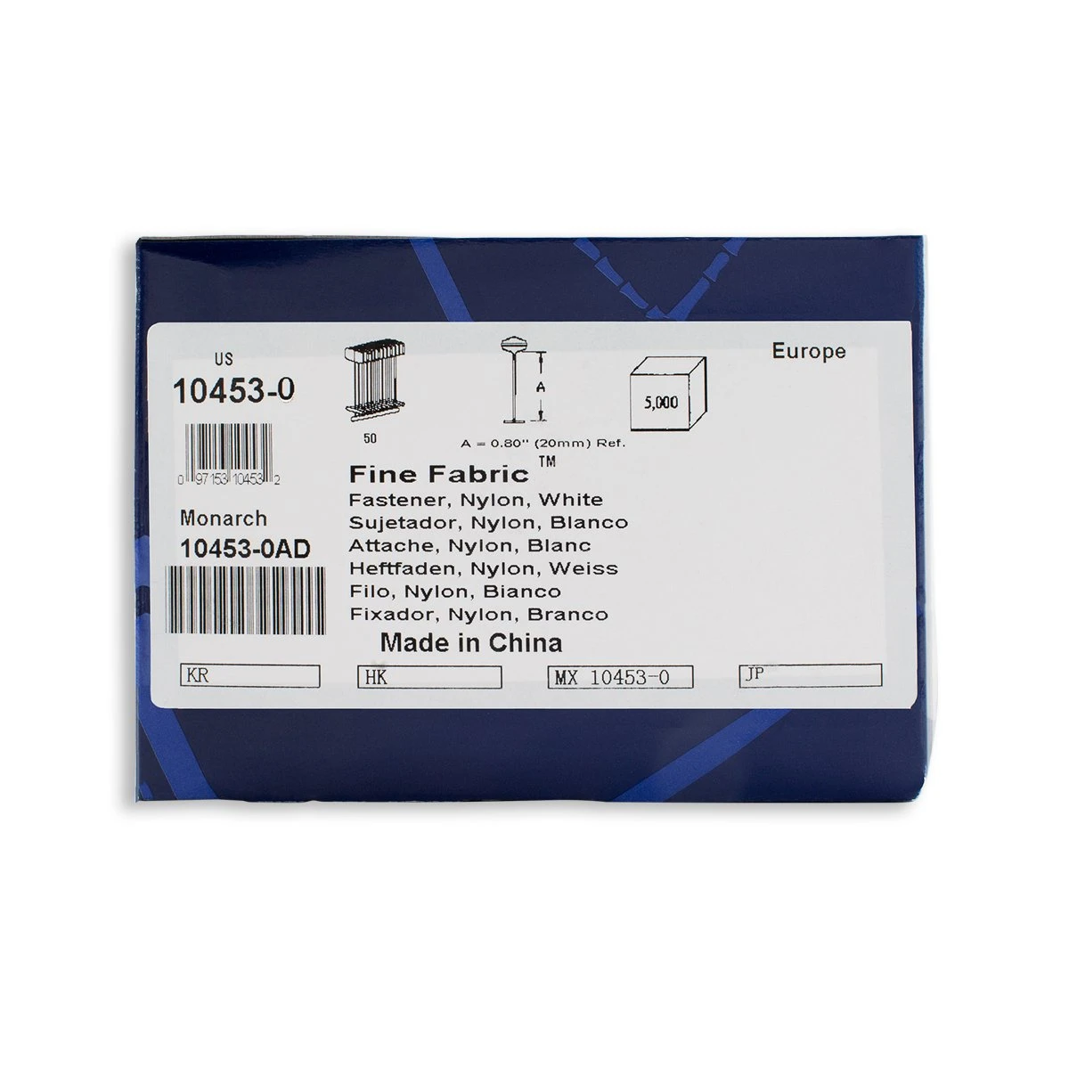 Dennison Fasteners - #10453 - 1" - 5,000/Box - White 8 Dennison Fasteners - #10453 - 1" - 5,000/Box - White - Image 6