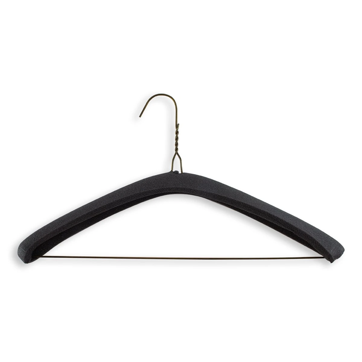 Extra Thick Foam Hanger Covers - 15" Length/ 2 1/4" Neck - 40/Pack - Charcoal 3 Extra Thick Foam Hanger Covers - 15" Length/ 2 1/4" Neck - 40/Pack - Charcoal