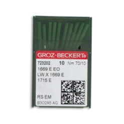 Groz-Beckert Regular Blind Stitch Industrial Machine Needle - Size 10 - 1669 E EO, LWx1669 E, 1715 E - 10/Pack