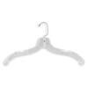 Plastic Dress Hangers - 17" Length/ 4 15/16" Neck - 100/Box - Clear -1 hng102 1 main hng102 parent