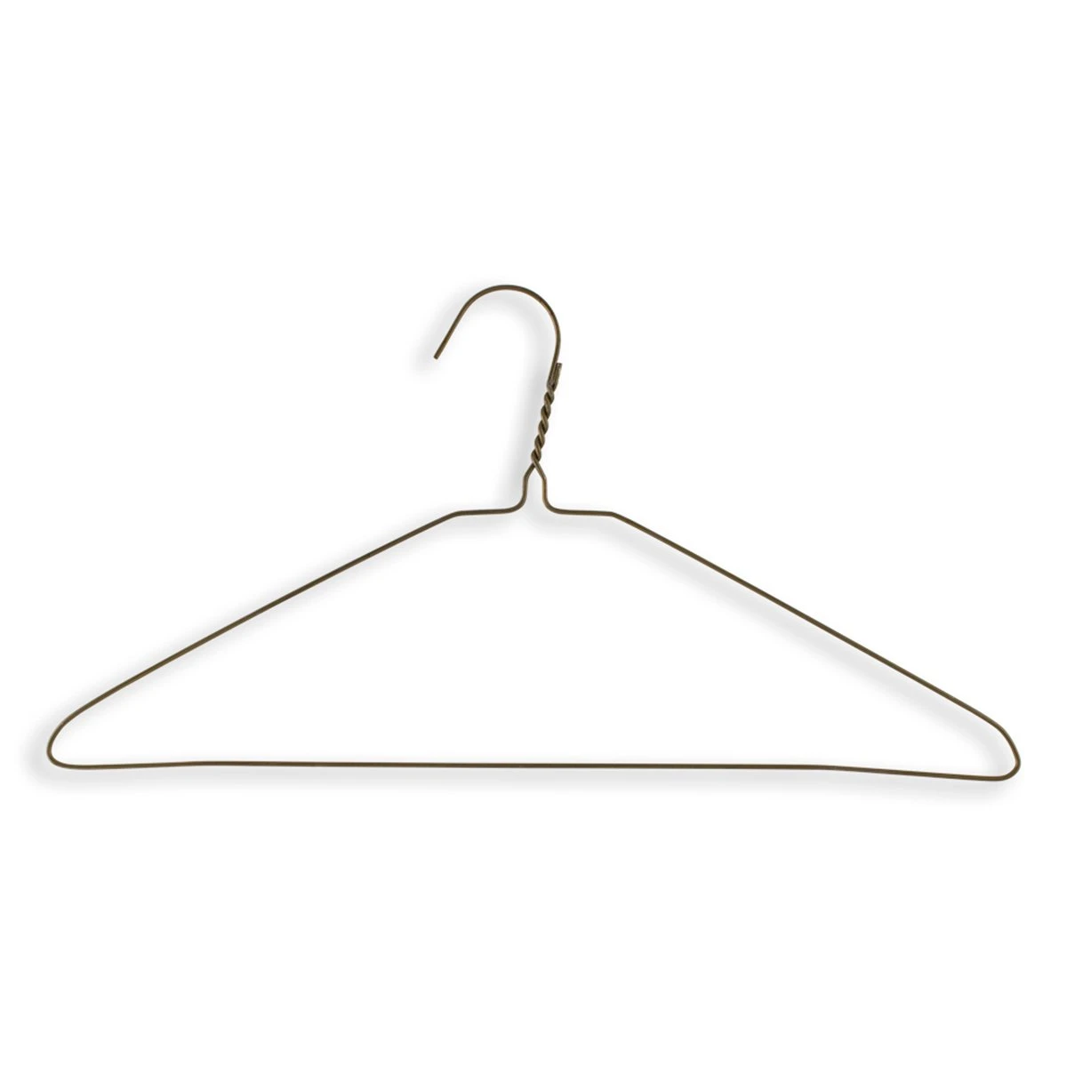 Commercial Grade Metal Suit Hangers - 16" Length/ 13 Gauge - 500/Box - Gold 3 Commercial Grade Metal Suit Hangers - 16" Length/ 13 Gauge - 500/Box - Gold