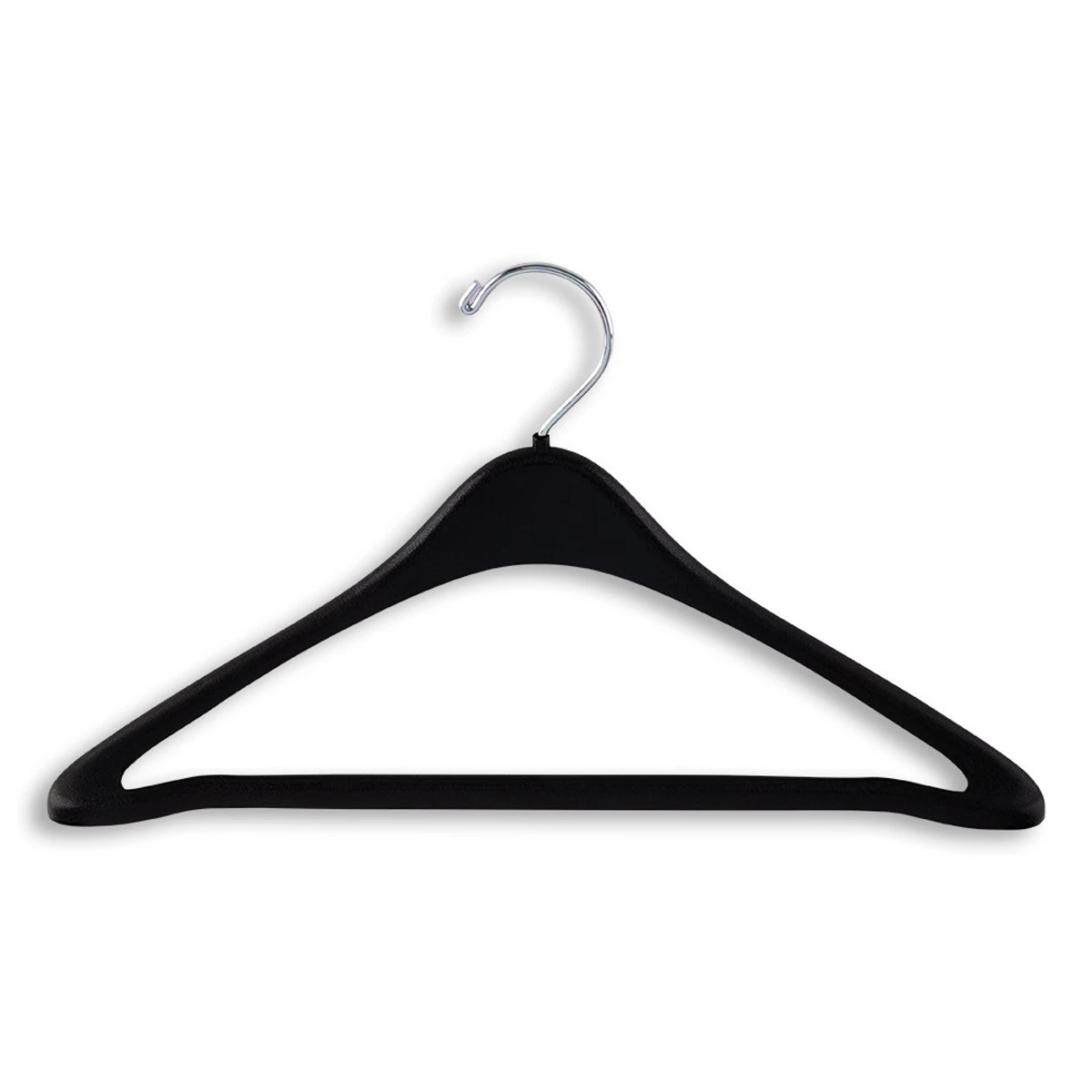 Wishbone Plastic Suit Hangers - 17" Length/ 3" Neck - 100/Box - Black 3 Wishbone Plastic Suit Hangers - 17" Length/ 3" Neck - 100/Box - Black
