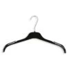 Women's Plastic Hangers W/Metal Hook - 16" Length/ 4 1/4" Neck - 300/Box - Black -1 hng123bk 1 main hng123p