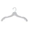 Bridal Heavy-Weight Hold Plastic Hangers - 17" Length/ 4 1/2" Neck - 100/Box - Clear -1 hng128cl 1 main hng128