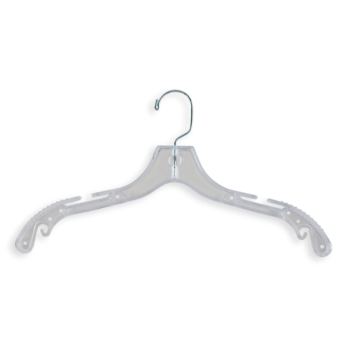 Bridal Heavy-Weight Hold Plastic Hangers - 17" Length/ 4 1/2" Neck - 100/Box - Clear 2 Bridal Heavy-Weight Hold Plastic Hangers - 17" Length/ 4 1/2" Neck - 100/Box - Clear