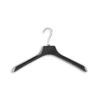 Jacket Plastic Hangers - 16" Length/ 2" Neck - 50/Box - Black -1 hng129bk 1 main hng129