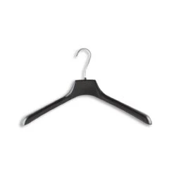 Jacket Plastic Hangers - 16" Length/ 2" Neck - 50/Box - Black