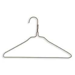 Commercial Grade Metal Children's Hangers - 13" Length/ 13 Gauge - 500/Box - Gold
