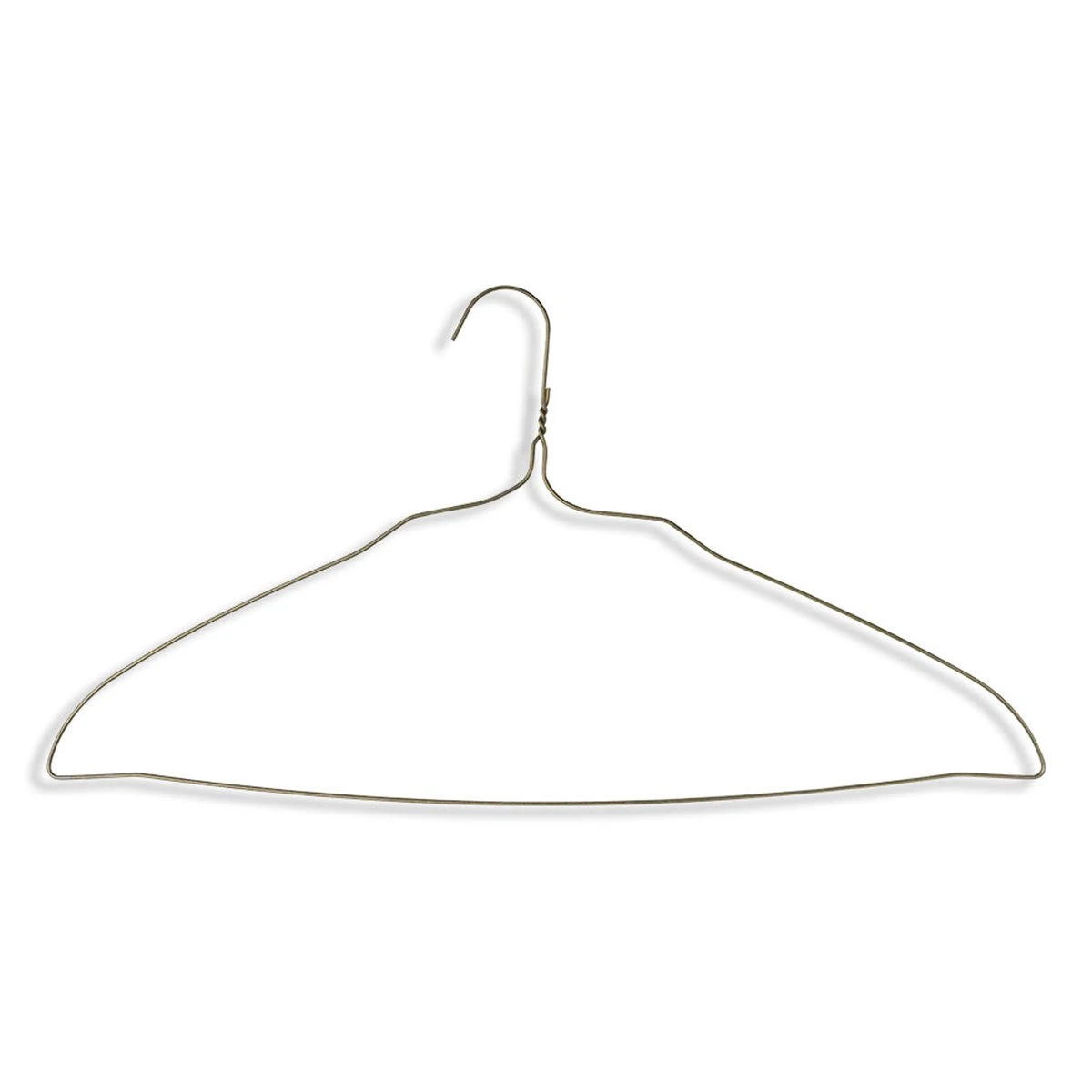 Commercial Grade Ultimate Knit Metal Hangers - 20" Length/ 13 Gauge - 250/Box - Gold 3 Commercial Grade Ultimate Knit Metal Hangers - 20" Length/ 13 Gauge - 250/Box - Gold