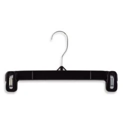 Long Neck Heat-Resistant Plastic Grip Hangers - 12" Length/ 4 1/4" Neck - 200/Pack - Black