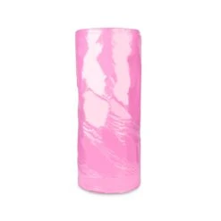 Perforated Poly Garment Bags - 1.1 Mil. -24" X 8" X 72" - 250/Roll - Pink