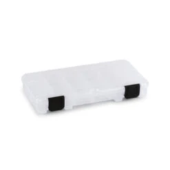 Tuff-Tainer Adjustable 18-Compartment Thread Box - 8 7/8" X 4 1/4" X 1 3/16" - Clear