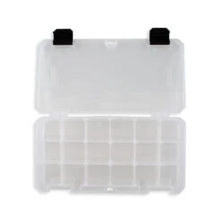 Tuff-Tainer Adjustable 18-Compartment Thread Box - 8 7/8" X 4 1/4" X 1 3/16" - Clear -1 prt20 3 alternate 0