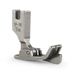 Right Edge Guide Hinged Presser Sewing Machine Foot - 1/16" - (SP-18)