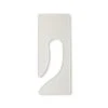 King Size Blank Rack Divider - 9 1/4" X 3 3/4" - 10/Pack - White -1 rk4 1 main rk4 parent