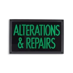 "Alterations & Repairs" Slim LED Sign - 22" X 14" X 1/2"