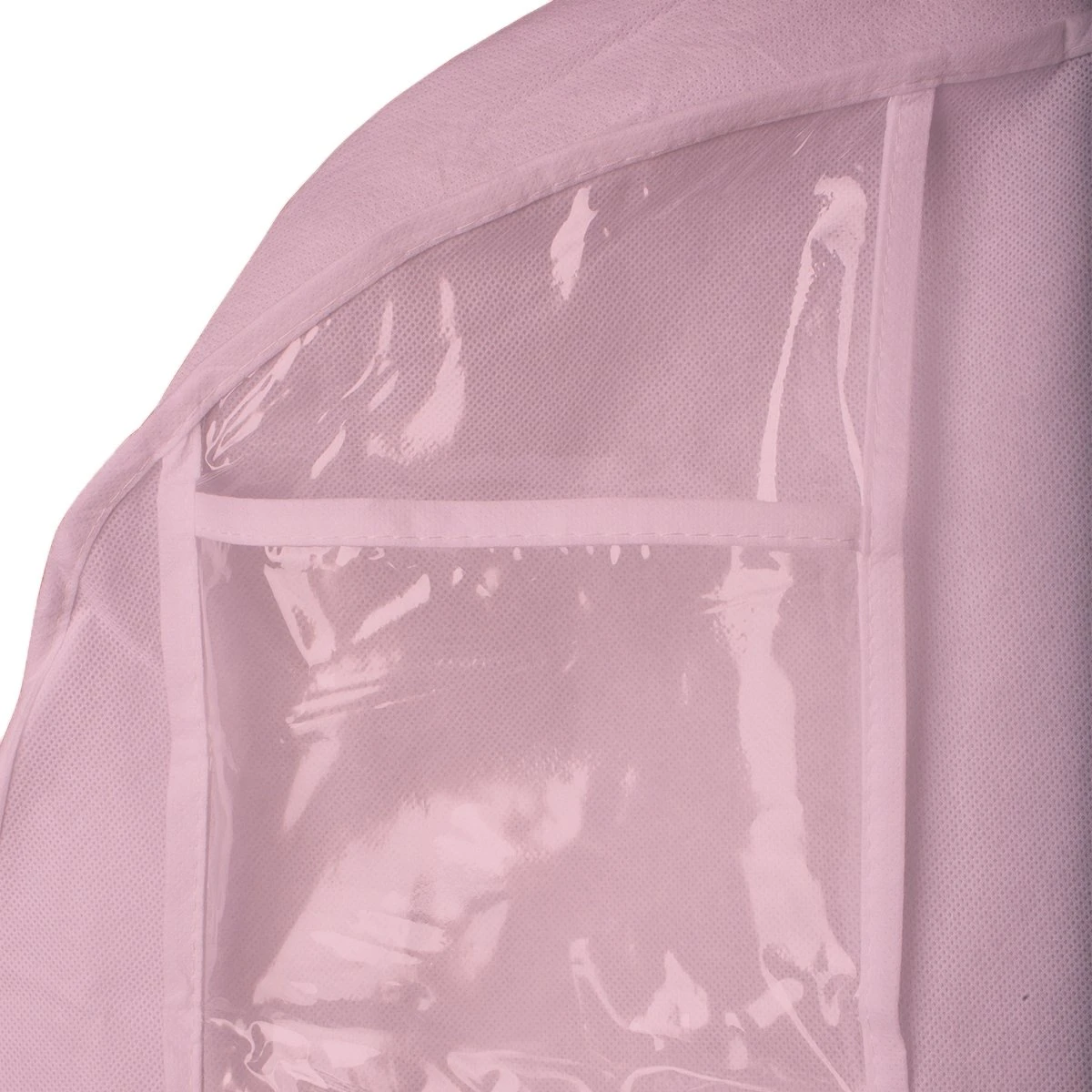 Non-Woven Wedding Dress Garment Bag W/ 6" - 24" Gusset - 25 Grams - 72" X 24" W/ 36" Flare - 12/Pack - Pink 6 Non-Woven Wedding Dress Garment Bag W/ 6" - 24" Gusset - 25 Grams - 72" X 24" W/ 36" Flare - 12/Pack - Pink - Image 4